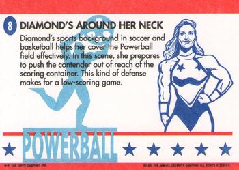 1991 Topps American Gladiators #8 Diamond's Around Her Neck Back